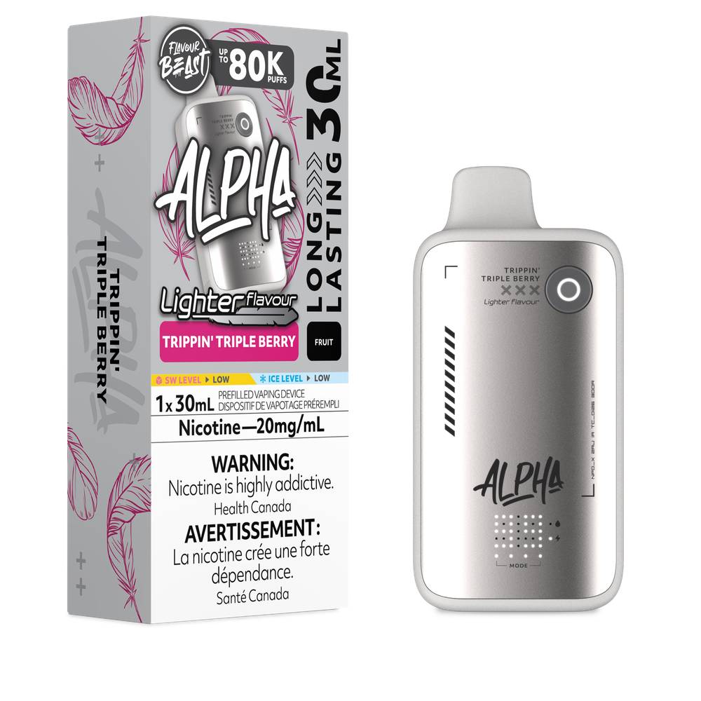 Flavour Beast Alpha L.S. 80K Disposable Vape - Trippin' Triple Berry