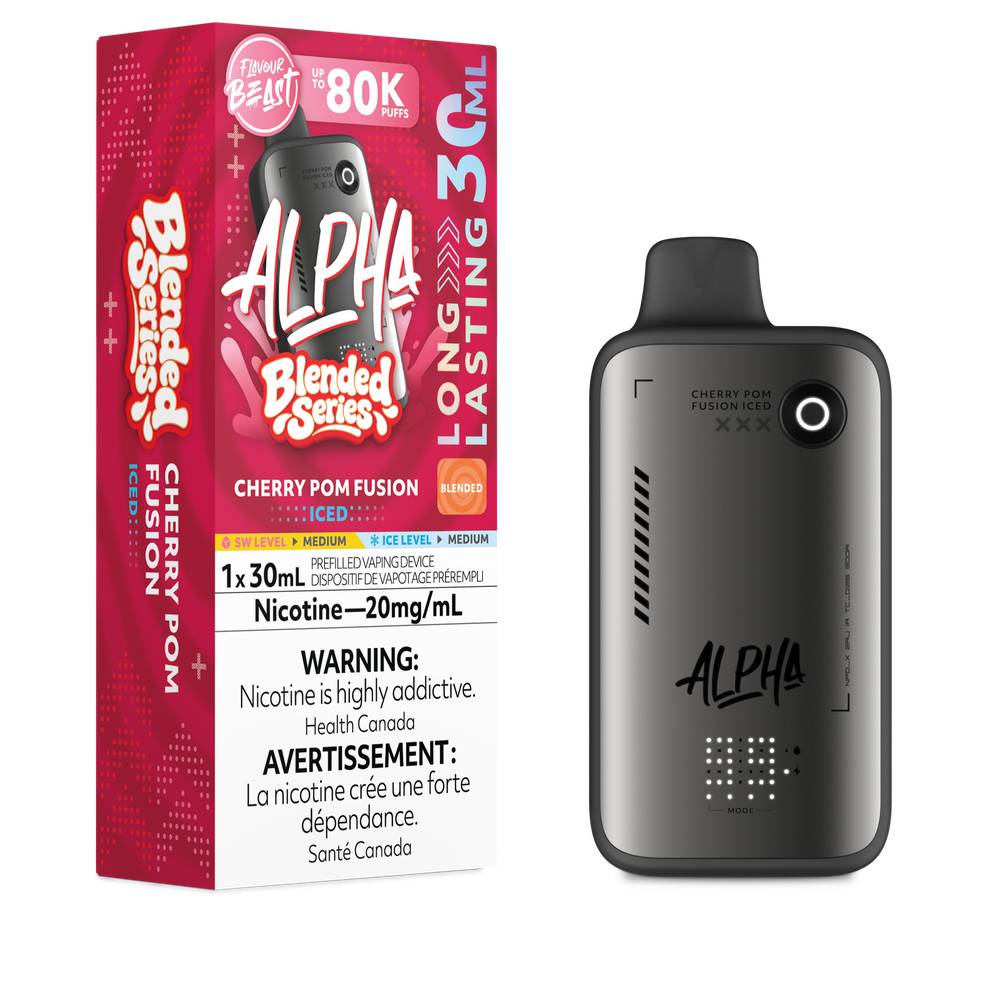 Flavour Beast Alpha 80K Disposable Vape Cherry Pom Fusion Iced