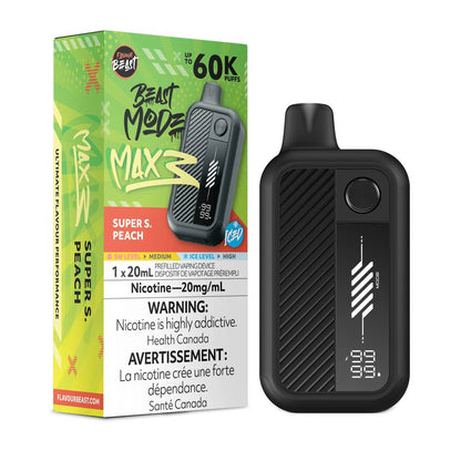 Flavour Beast Beast Mode MAX 3 60K Disposable Vape - Super S. Peach Iced