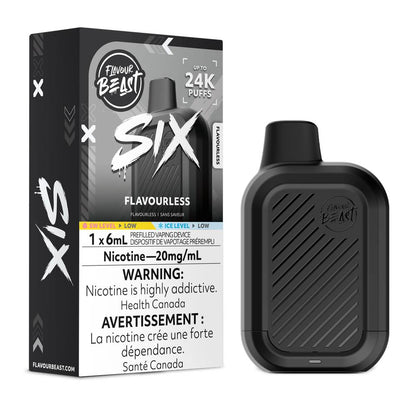 Flavour Beast SIX 24K Disposable Vape – Flavourless