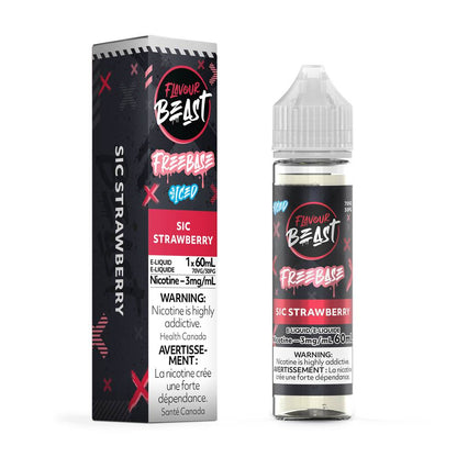 Flavour Beast Freebase E-Liquid 60mL Bottle - Sic Strawberry Iced