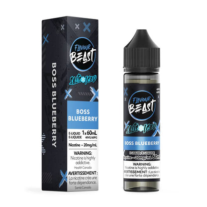 Flavour Beast Salt E-Liquid 60mL 20mg Bottle - Boss Blueberry Iced