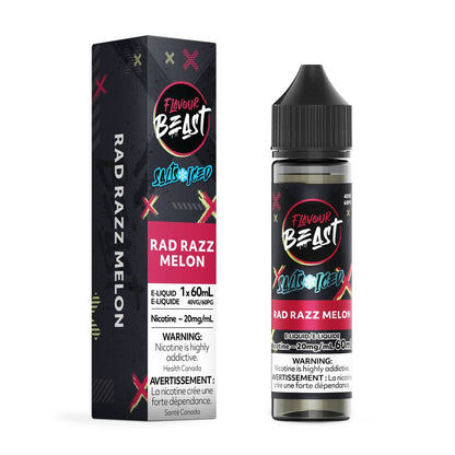 Flavour Beast Salt E-Liquid 60mL 20mg Bottle - Rad Razz Melon Iced