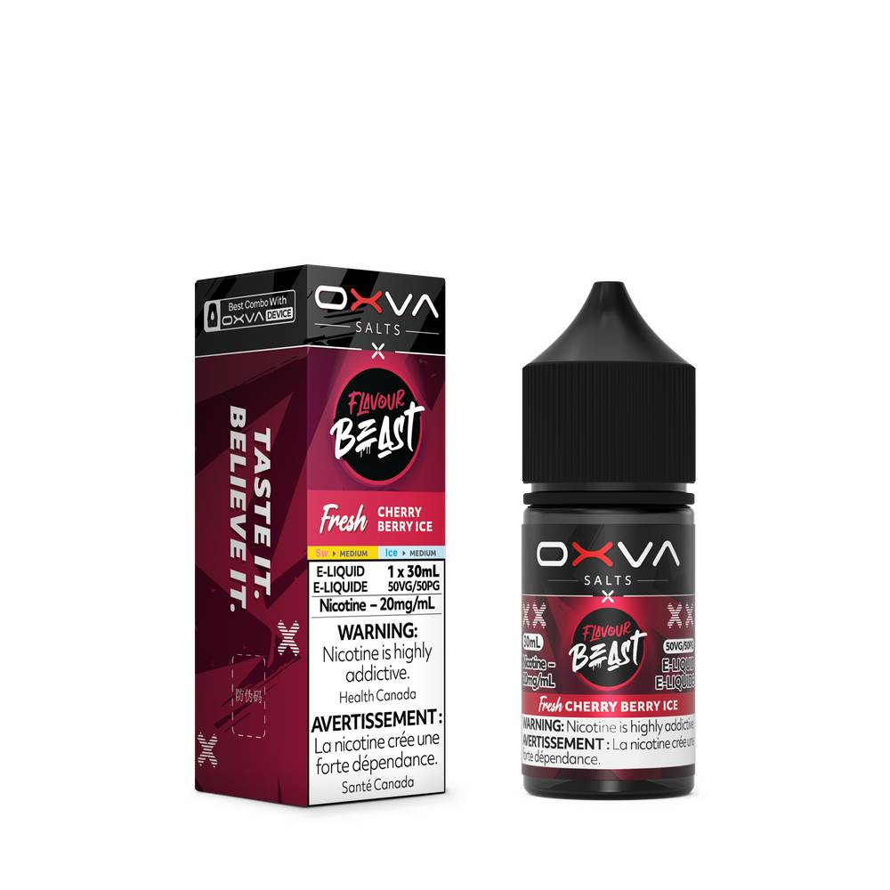 Flavour Beast x OXVA Nicotine Salt E-Liquid - Fresh Cherry Berry Ice