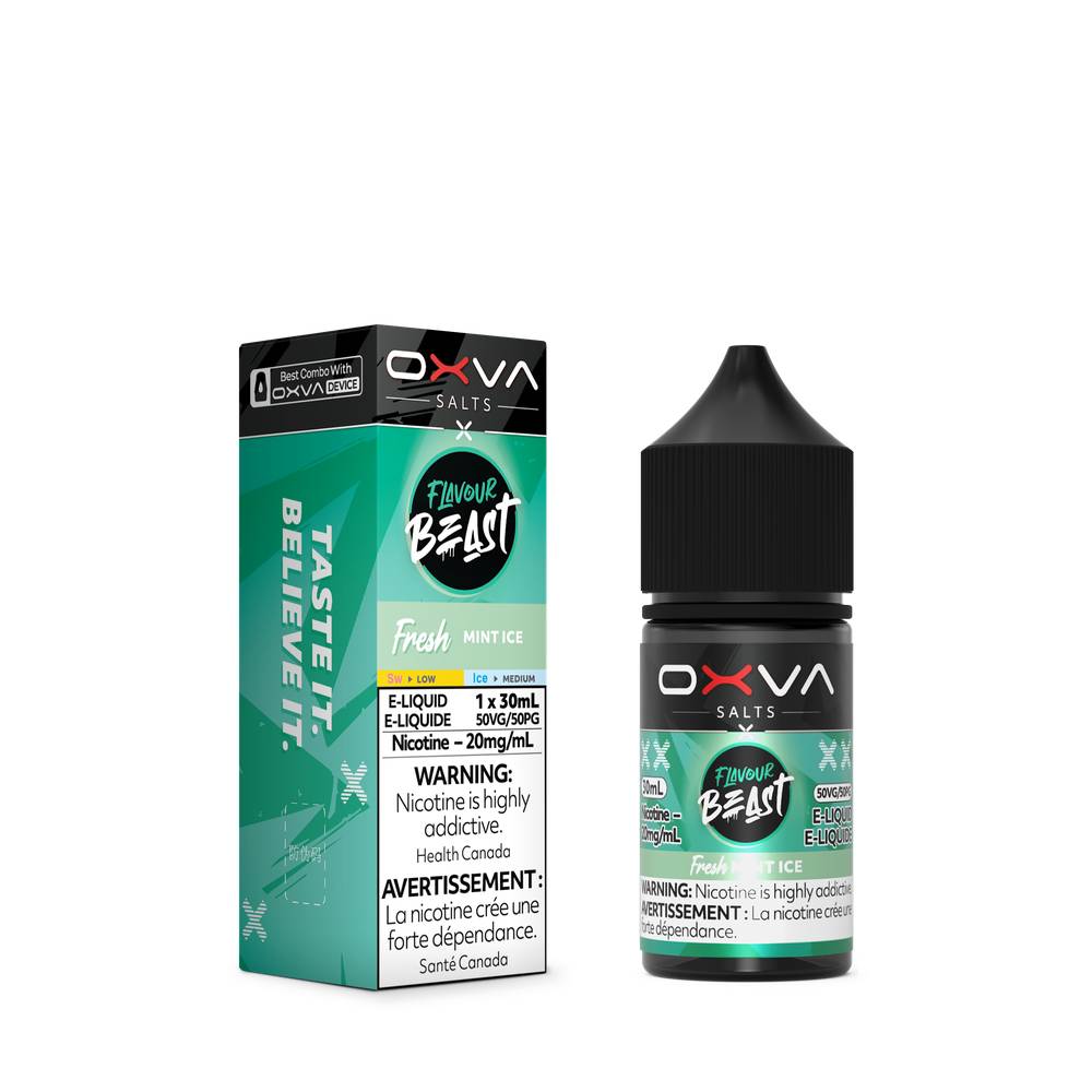 Flavour Beast x OXVA Nicotine Salt E-Liquid - Fresh Mint Ice