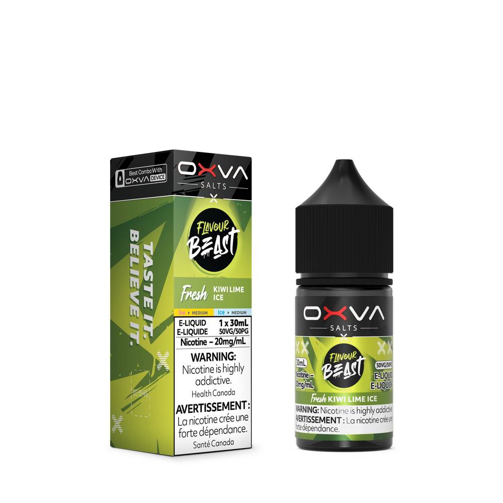 Flavour Beast x OXVA Nicotine Salt E-Liquid - Kiwi Lime Ice