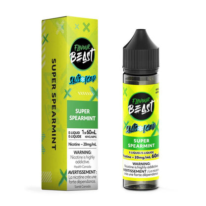 Flavour Beast Salt E-Liquid 60mL 20mg Bottle - Super Spearmint Iced