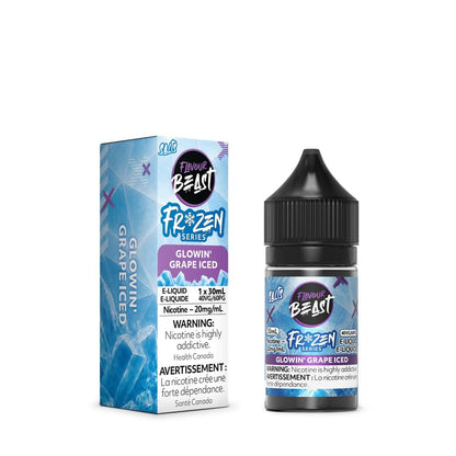 Flavour Beast Frozen Series Nicotine Salt E-Liquid - Glowin' Grape Iced