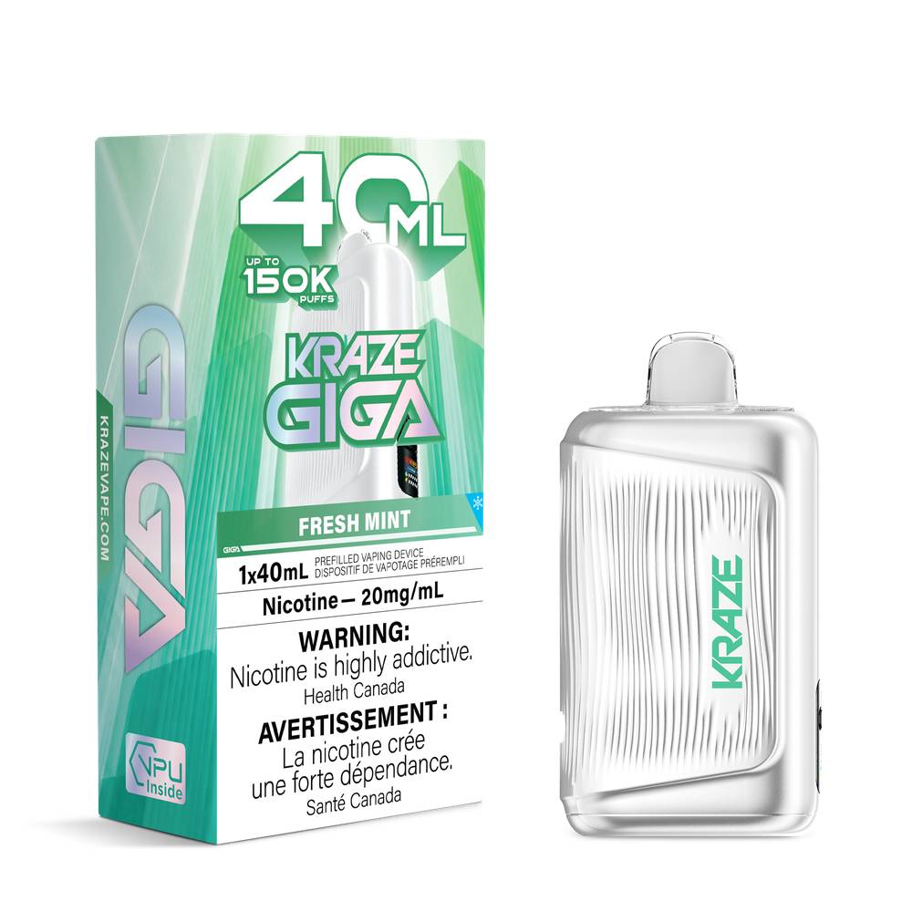 KRAZE GIGA 40ML Disposable Vape | 150K Puffs, 40mL, Dual Mesh