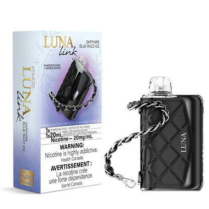 KRAZE Luna Link 100K Disposable Vape Kit – Sapphire Blue Razz Ice