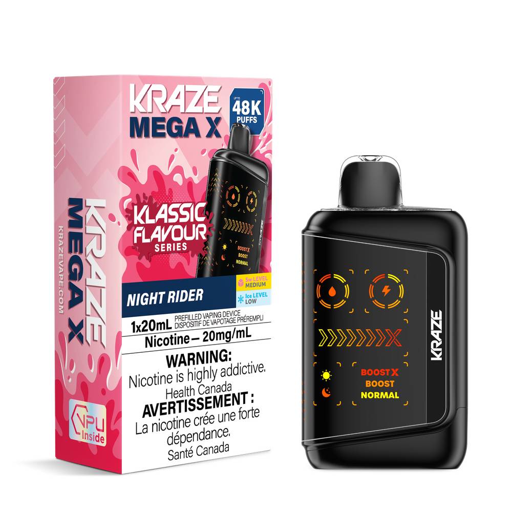 Kraze Mega X 48K Disposable Vape  Night Rider