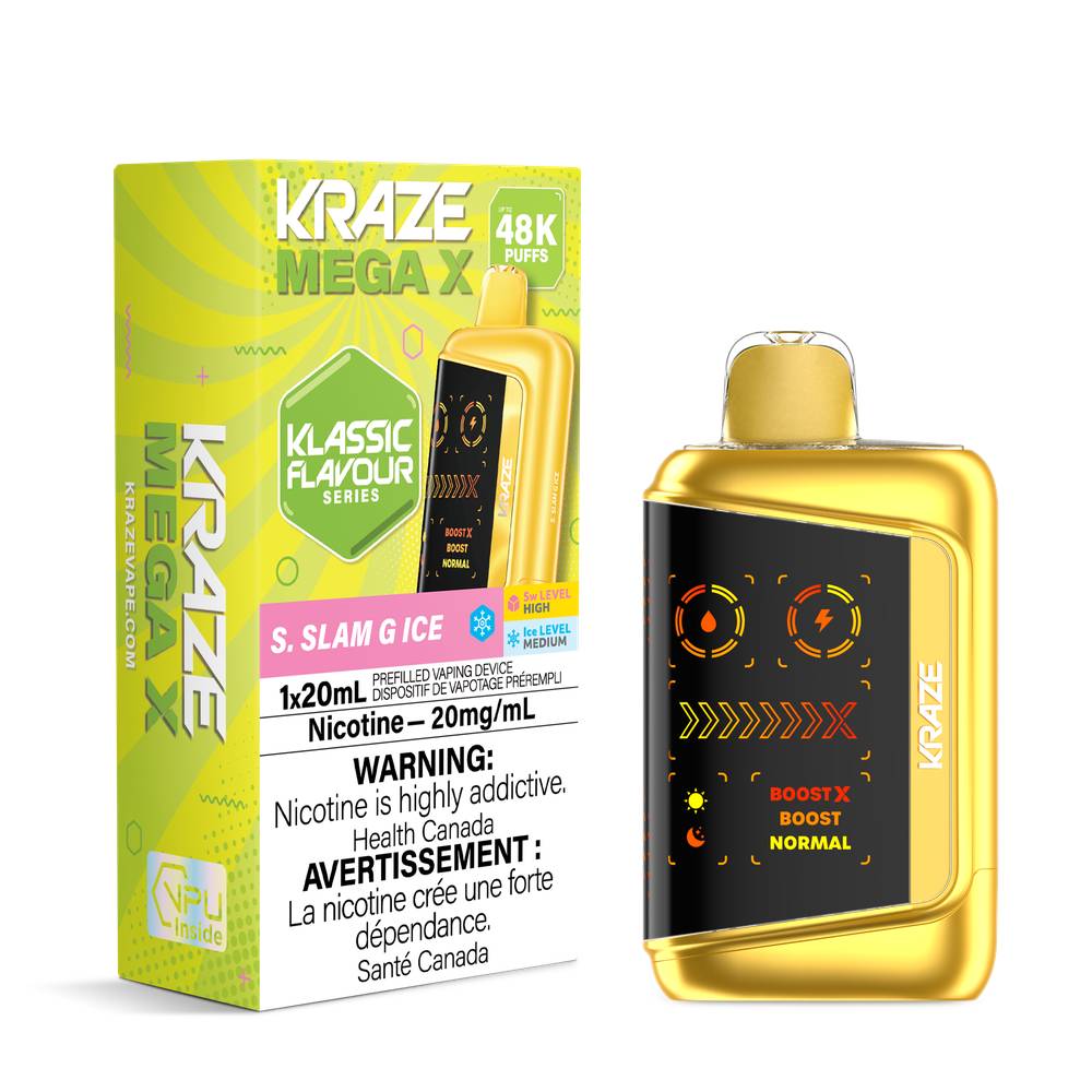 Kraze Mega X 48K Disposable Vape  S.Apple G Ice