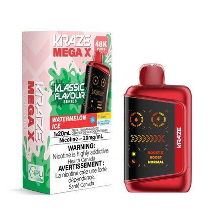 Kraze Mega X 48K Disposable Vape  Watermelon Ice