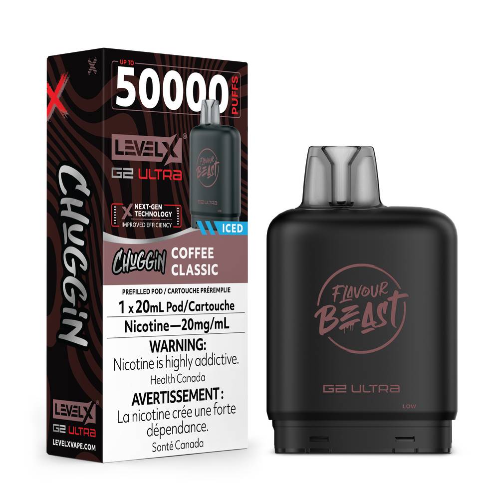 Flavour Beast LEVEL X G2 Ultra 50K Pod - Coffee Classic 20mg