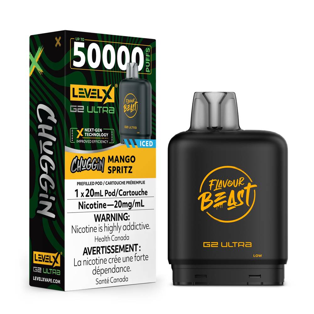 Flavour Beast LEVEL X G2 Ultra 50K Pod - Mango Spritz 20mg