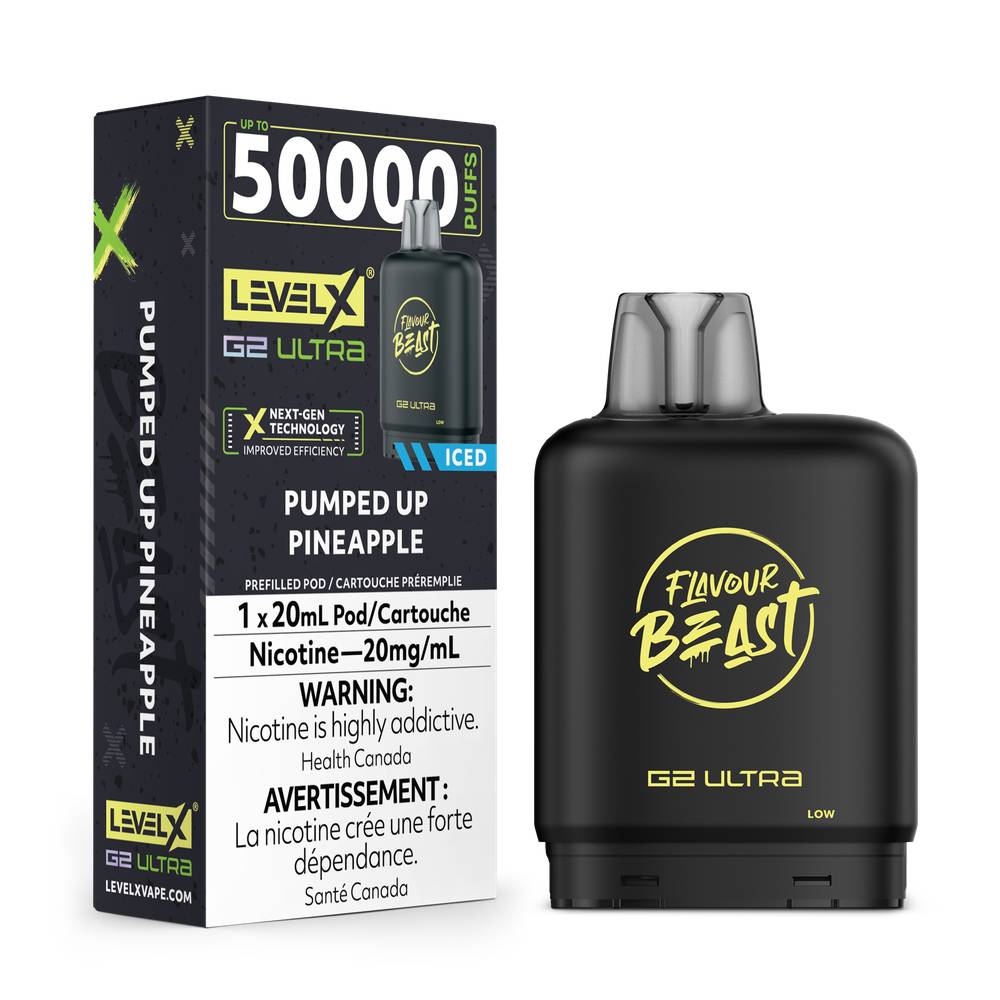 Flavour Beast LEVEL X G2 Ultra 50K Pod - Pumped Up Pineapple 20mg