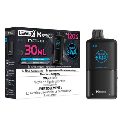 Flavour Beast LEVEL X M 30mL Starter Kit - Bomb Blue Razz