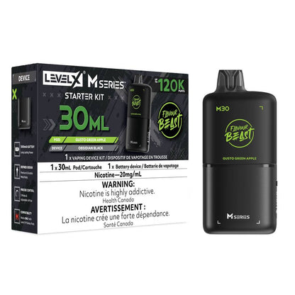 Flavour Beast LEVEL X M 30mL Starter Kit - Gusto Green Apple