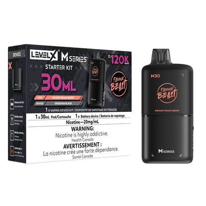 Flavour Beast LEVEL X M 30mL Starter Kit - Packin' Peach Berry