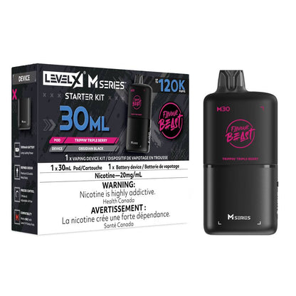 Flavour Beast LEVEL X M 30mL Starter Kit - Trippin' Triple Berry