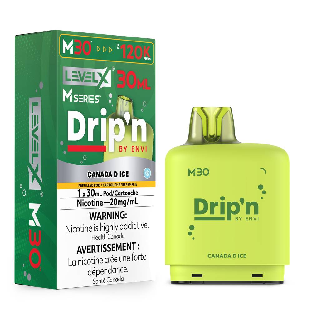 Level X M Series Drip'n 120K Pod 30mL - Canada D Ice