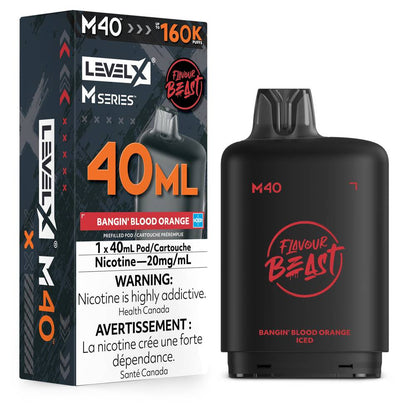 Flavour Beast LEVEL X M 40mL 160K Pod - Bangin' Blood Orange Iced