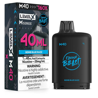 Flavour Beast LEVEL X M 40mL 160K Pod - Bomb Blue Razz