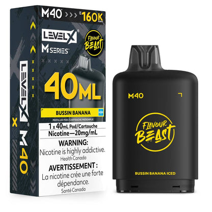 Flavour Beast LEVEL X M 40mL 160K Pod - Bussin Banana Iced