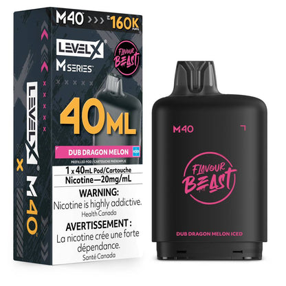 Flavour Beast LEVEL X M 40mL 160K Pod - Dub Dragon Melon