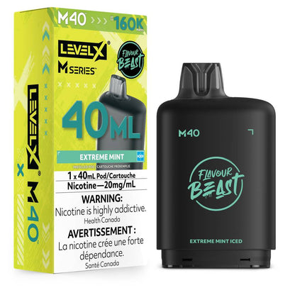 Flavour Beast LEVEL X M 40mL 160K Pod - Extreme Mint Iced