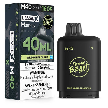 Flavour Beast LEVEL X M 40mL 160K Pod - Wild White Grape Iced