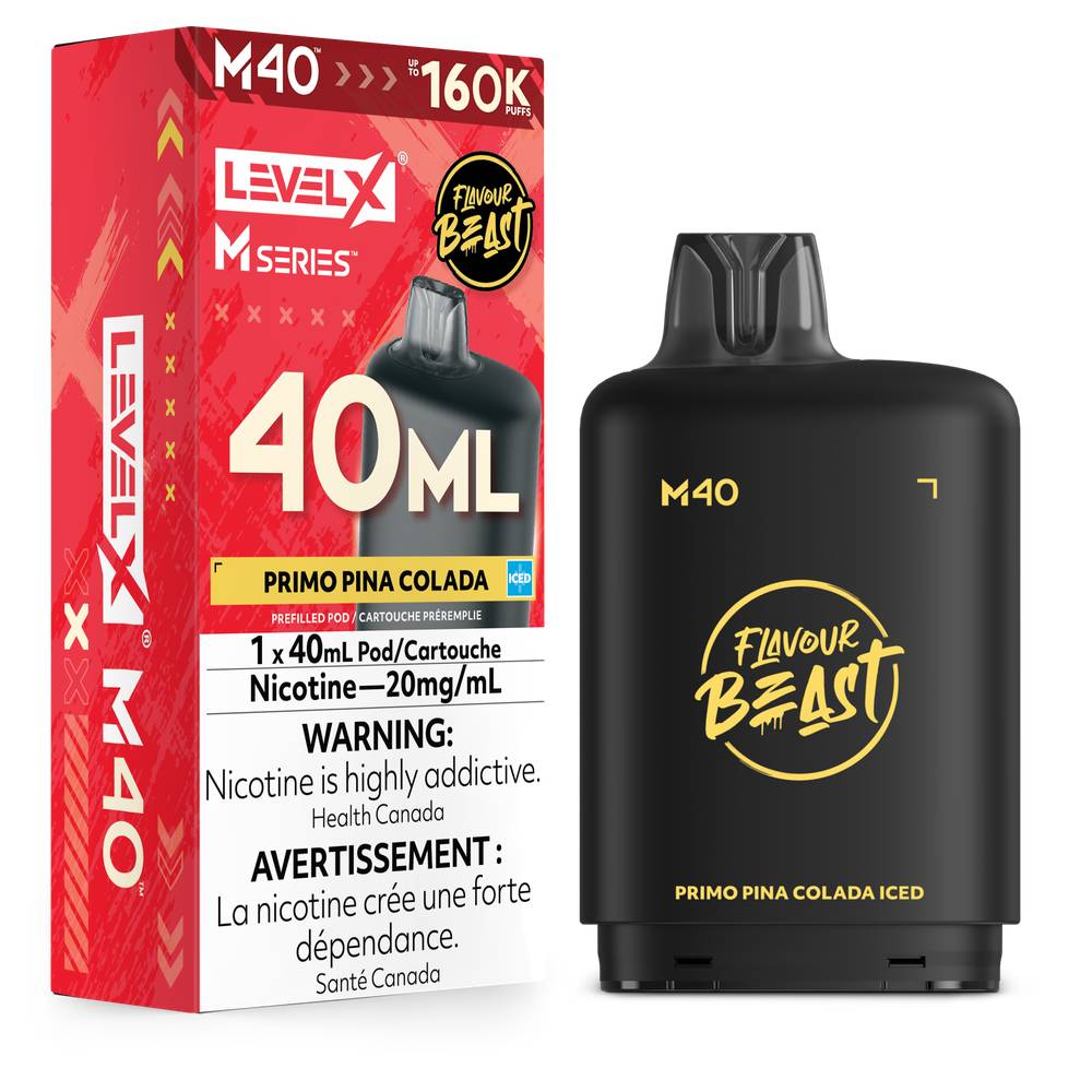Flavour Beast LEVEL X M 40mL 160K Pod - Primo Pina Colada Iced