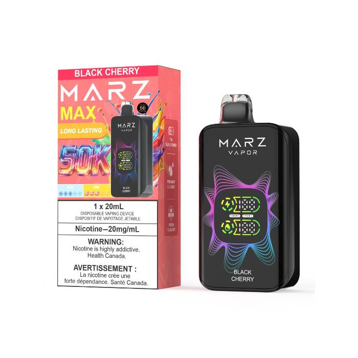 MARZ Vapor MAX 50K Disposable Vape  -  Black Cherry