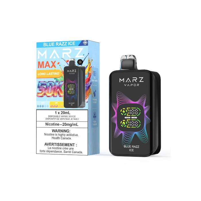 MARZ Vapor MAX 50K Disposable Vape  -  Blue Razz Ice