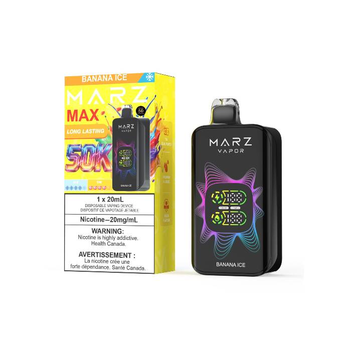 MARZ Vapor MAX 50K Disposable Vape  -  Banana Ice