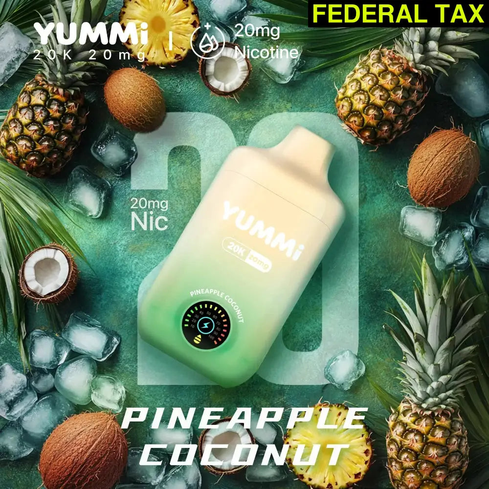 YUMMI 20K Rechargeable Disposable Vape Pineapple Coconut (20mg)
